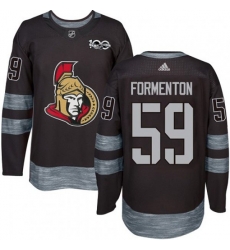 Ottawa Senators #59 Alex Formenton Authentic Black 1917-2017 100th Anniversary NHL Jersey