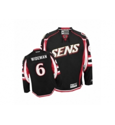 Ottawa Senators #6 Chris Wideman Authentic Black Third NHL Jersey