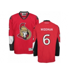 Ottawa Senators #6 Chris Wideman Authentic Red Home NHL Jersey