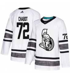 Ottawa Senators #72 Thomas Chabot White 2019 All-Star Game Parley Authentic Stitched NHL Jersey