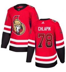 Ottawa Senators #78 Filip Chlapik Authentic Red Drift Fashion NHL Jersey