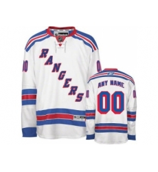 New York Rangers Custom jersey white road man hockey