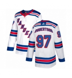 New York Rangers #97 Matthew Robertson Authentic White Away Hockey Jersey