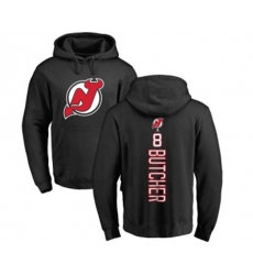New Jersey Devils #8 Will Butcher Black Backer Pullover Hoodie