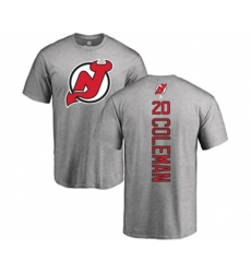 New Jersey Devils #20 Blake Coleman Ash Backer T-Shirt