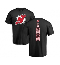 New Jersey Devils #6 Andy Greene Black Backer T-Shirt