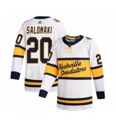 Nashville Predators #20 Miikka Salomaki Authentic White 2020 Winter Classic Hockey Jersey