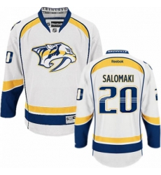 Nashville Predators #20 Miikka Salomaki Authentic White Away NHL Jersey