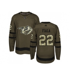 Nashville Predators #22 Kevin Fiala Green Salute to Service Stitched NHL Jersey