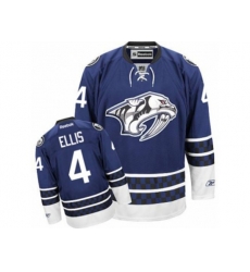 Nashville Predators #4 Ryan Ellis Authentic Blue Third NHL Jersey
