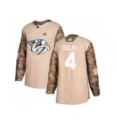 Nashville Predators #4 Ryan Ellis Camo Authentic Veterans Day Stitched NHL Jersey