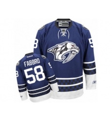 Nashville Predators #58 Dante Fabbro Authentic Blue Third NHL Jersey