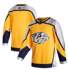 Nashville Predators adidas Blank Yellow 2020-21 Reverse Retro Authentic Jersey