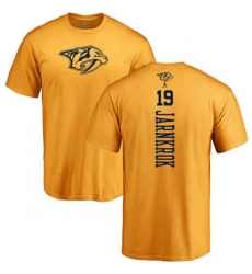 Nashville Predators #19 Calle Jarnkrok Gold One Color Backer T-Shirt
