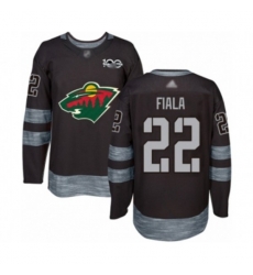 Minnesota Wild #22 Kevin Fiala Authentic Black 1917-2017 100th Anniversary Hockey Jersey