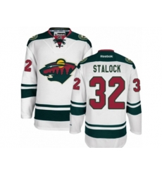 Minnesota Wild #32 Alex Stalock Premier White Away NHL Jersey