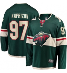 Minnesota Wild #97 Kirill Kaprizov Fanatics Branded Green Home Breakaway Replica Jersey