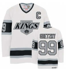 CCM Los Angeles Kings #99 Wayne Gretzky Premier White Throwback NHL Jersey