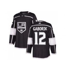Los Angeles Kings #12 Marian Gaborik Black Home Authentic Stitched NHL Jersey