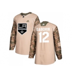 Los Angeles Kings #12 Marian Gaborik Camo Authentic Veterans Day Stitched NHL Jersey