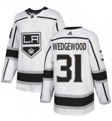 Los Angeles Kings #31 Scott Wedgewood Authentic White Away NHL Jersey