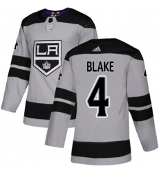 Los Angeles Kings #4 Rob Blake Premier Gray Alternate NHL Jersey