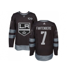Los Angeles Kings #7 Oscar Fantenberg Black 1917-2017 100th Anniversary Stitched NHL Jersey