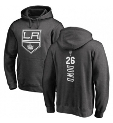Los Angeles Kings #26 Nic Dowd Charcoal One Color Backer Pullover Hoodie