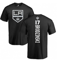 Los Angeles Kings #17 Jonny Brodzinski Black Backer T-Shirt