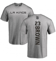 Los Angeles Kings #23 Dustin Brown Ash Backer T-Shirt