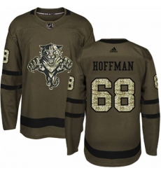 Florida Panthers #68 Mike Hoffman Premier Green Salute to Service NHL Jersey