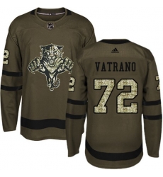 Florida Panthers #72 Frank Vatrano Authentic Green Salute to Service NHL Jersey