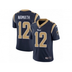 Los Angeles Rams #12 Joe Namath Vapor Untouchable Limited Navy Blue Team Color NFL Jersey