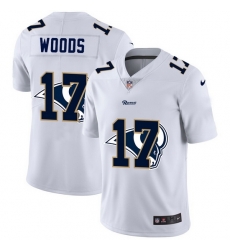 Los Angeles Rams #17 Robert Woods White Nike Team Logo Dual Overlap Limited NFL Jersey