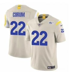 Los Angeles Rams #22 Blake Corum Bone 2024 Draft Vapor Untouchable Football Stitched Jersey