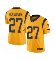 Los Angeles Rams #27 Darrell Henderson Limited Gold Rush Vapor Untouchable Football Jersey