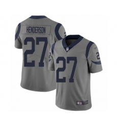 Los Angeles Rams #27 Darrell Henderson Limited Gray Inverted Legend Football Jersey