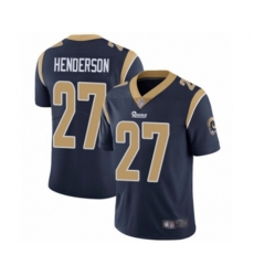 Los Angeles Rams #27 Darrell Henderson Navy Blue Team Color Vapor Untouchable Limited Player Football Jersey