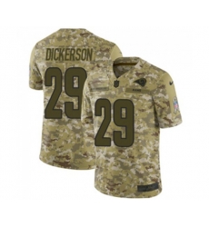 Los Angeles Rams #29 Eric Dickerson Limited Camo 2018 Salute to Service Football Jersey