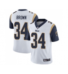 Los Angeles Rams #34 Malcolm Brown White Vapor Untouchable Limited Player Football Jersey