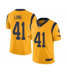 Los Angeles Rams #41 David Long Limited Gold Rush Vapor Untouchable Football Jersey