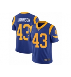 Los Angeles Rams #43 John Johnson Vapor Untouchable Limited Royal Blue Alternate NFL Jersey