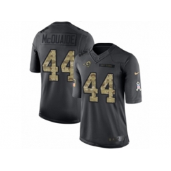 Los Angeles Rams #44 Jacob McQuaide Limited Black 2016 Salute to Service NFL Jersey