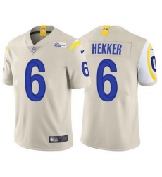 Los Angeles Rams #6 Johnny Hekker Vapor Limited Bone Jersey