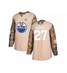 Edmonton Oilers #27 Milan Lucic Camo Authentic Veterans Day Stitched NHL Jersey