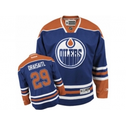 Edmonton Oilers #29 Leon Draisaitl Authentic Royal Blue Home NHL Jersey Edmonton Oilers #29 Leon Draisaitl Authentic Royal Blue Home NHL Jersey