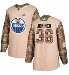 Edmonton Oilers #36 Jussi Jokinen Authentic Camo Veterans Day Practice NHL Jersey