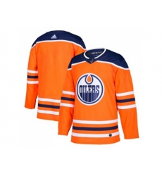 Edmonton Oilers Blank Orange Home Authentic Stitched NHL Jersey