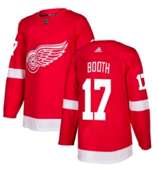 Detroit Red Wings #17 David Booth Premier Red Home NHL Jersey