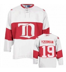 Detroit Red Wings #19 Steve Yzerman Premier White Third NHL Jersey